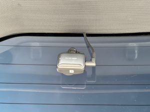 ヴォクシーに取り付けたリアカメラの画像