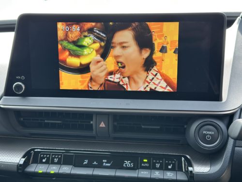 走行中のテレビ画像